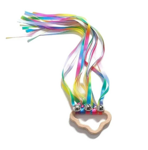 Cloud kite ring with ribbons